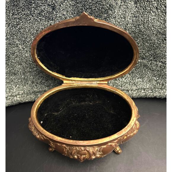 Antique Art Nouveau Jewelry Casket B and W 1904 - Picture 7 of 11